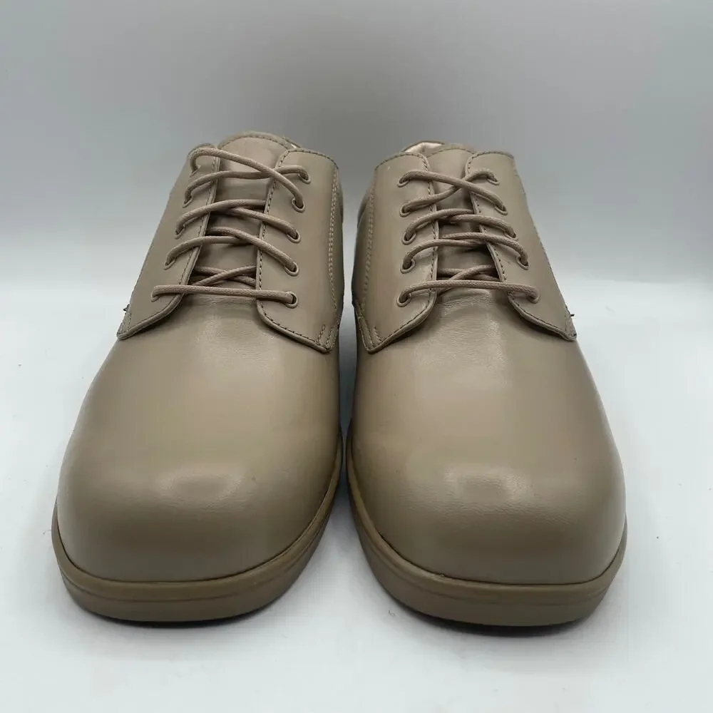 Apex 1274W Ambulator Lace Up Oxford Tan Diabetic Orthotic Shoes Womens Size 10